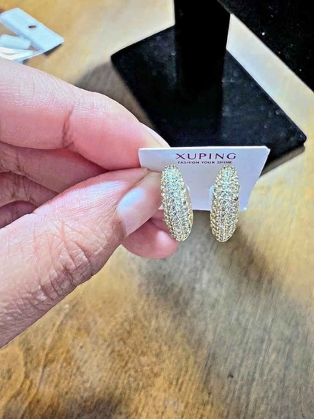 Arracadas Con Forma De Corazón Oro Laminado 14k